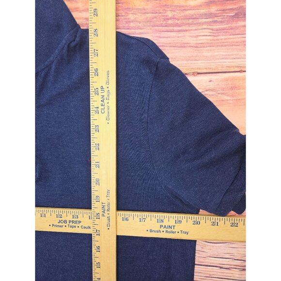 Polo Ralph Lauren Mens Navy Polo Shirt Medium Pima Stretch Mesh - Picture 8 of 8